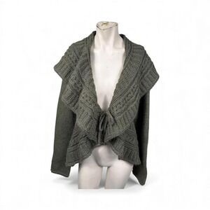 Elsamanda‎ Made in Italy Olive Knit Cardigan – Size L
